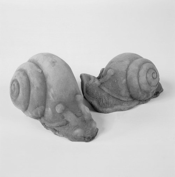 Snail Pair Garden Sculptures pulmonate gastropod molluscs statues set